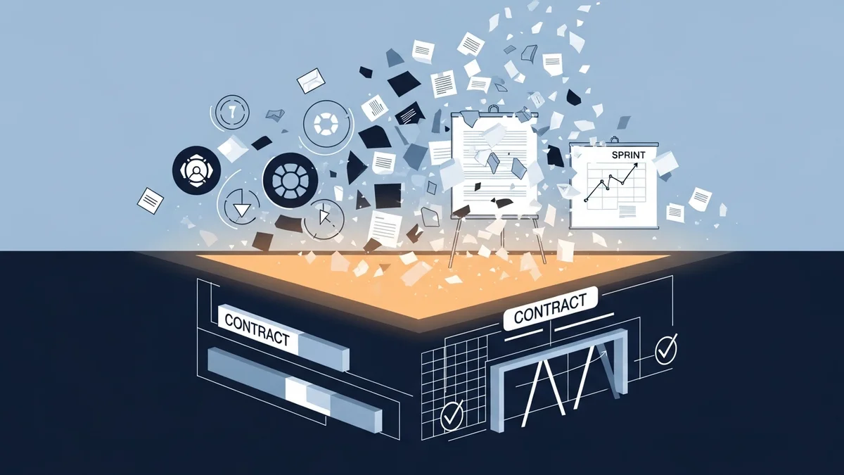 Agentic-Agile: Contracts, Not Ceremonies